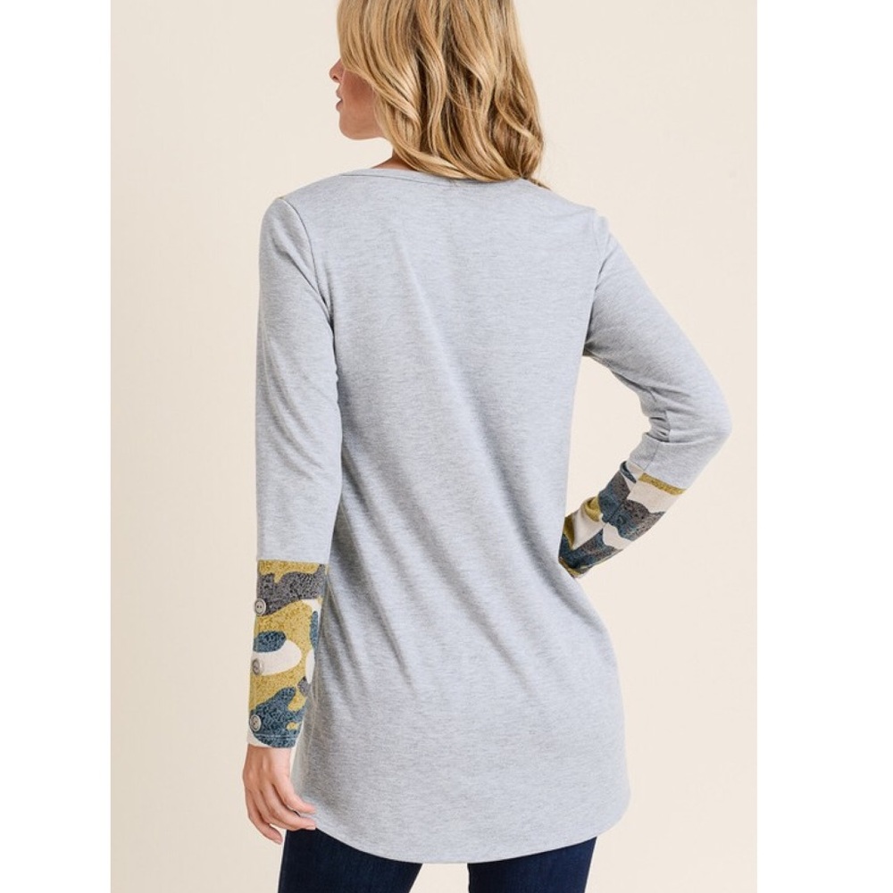 Long Sleeve Camo Top - Picture 7 of 8